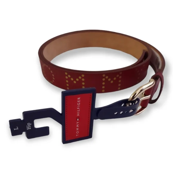 Tommy Hilfiger Classic Red Belts Sz L New